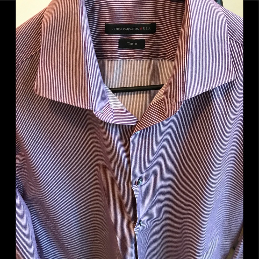John Varvatos Long Sleeve Button Shirt 16 34/35